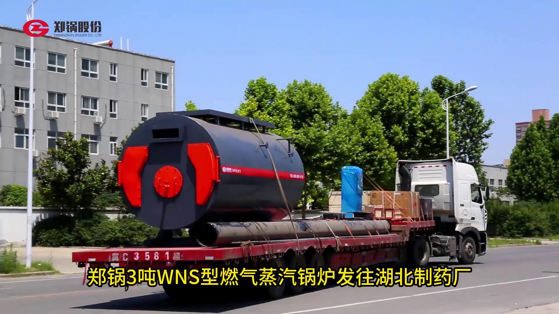 Z6尊龙凯时3吨燃气锅炉发往湖北制药厂